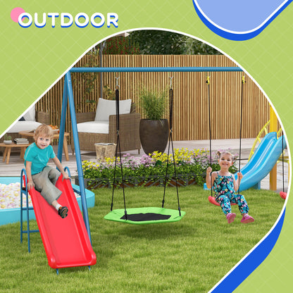 Outdoor Metal Kids Swing Set