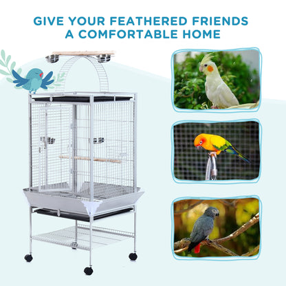 Large bird cage with play top