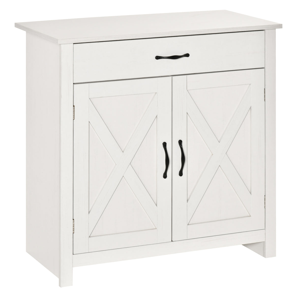 Farmhouse Sideboard with Barn Doors and Drawer