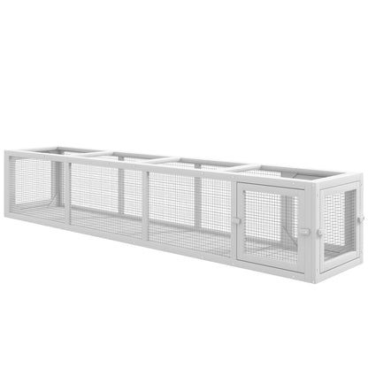 Cat tunnel extendable 79 inch L-shape outdoor enclosure