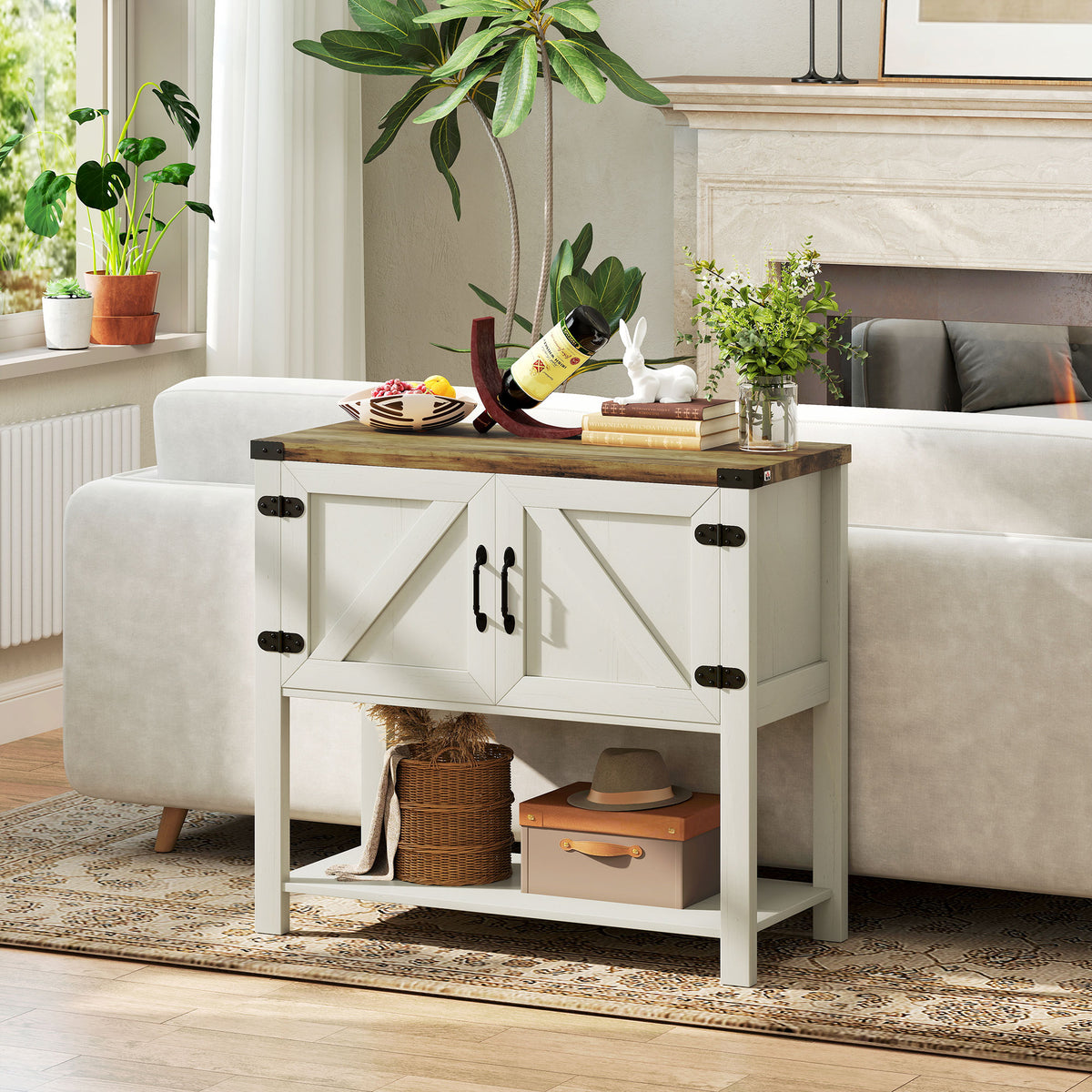 Farmhouse Kitchen Storage Cabinet