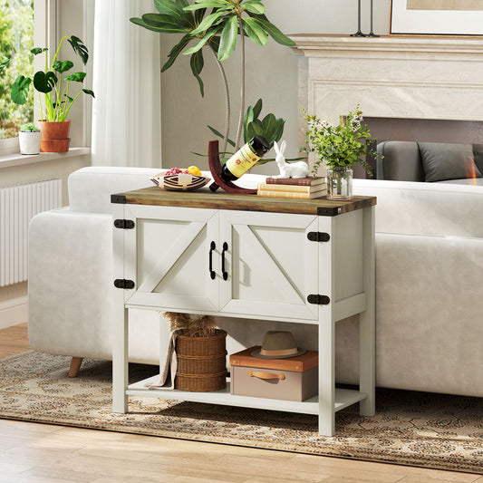 Farmhouse Kitchen Storage Cabinet