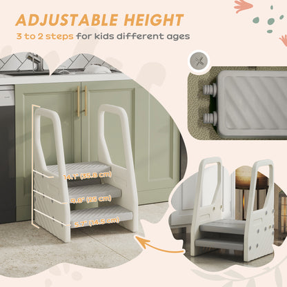 Adjustable Step Stool for Toddlers with Handle