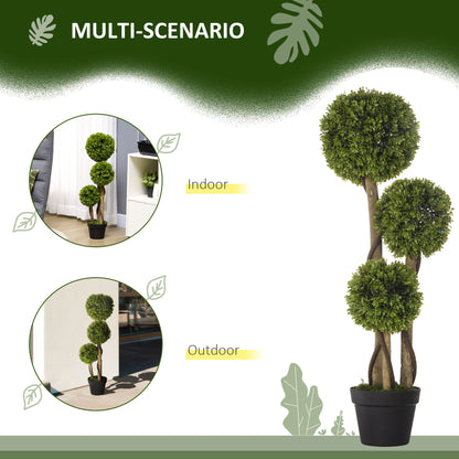 Artificial Bamboo Trees in Pot — Set of 2