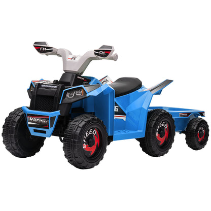 6V Kids Electric ATV with Trailer