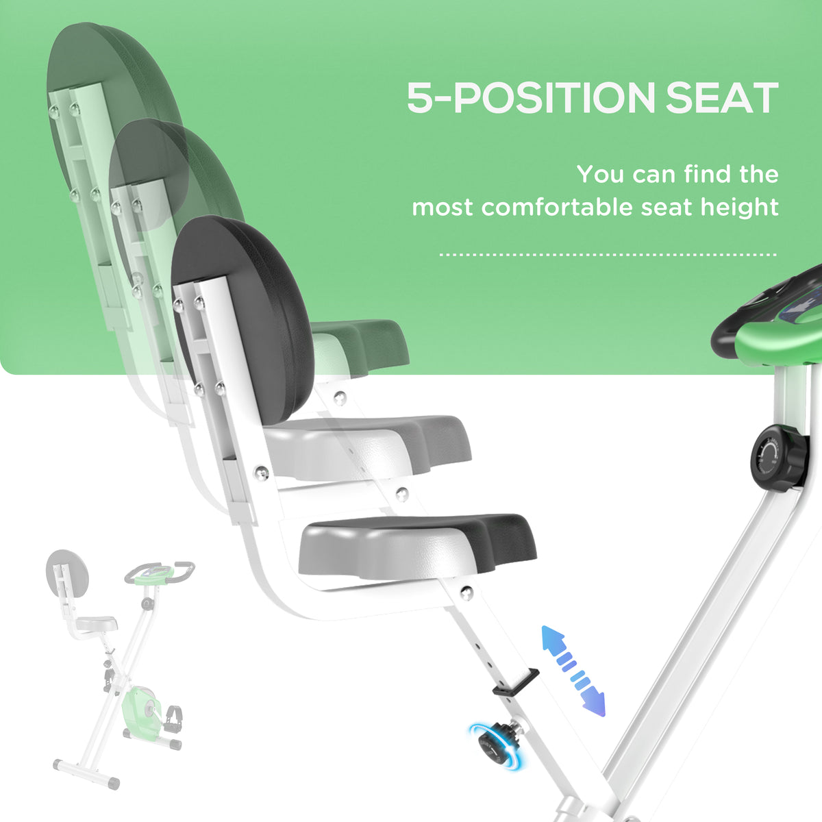 Foldable indoor stationary bike with magnetic resistance