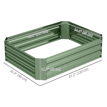 Galvanized Raised Garden Bed 120 x 90 cm