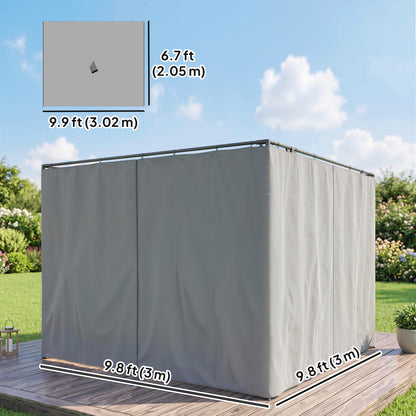 Replacement Gazebo Curtain Panels 10' x 12'