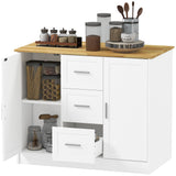 Kitchen island with storage and seating space