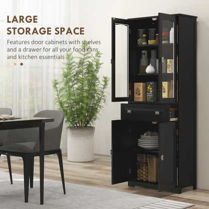 Armario despensa 4 puertas 160 cm almacenamiento cocina