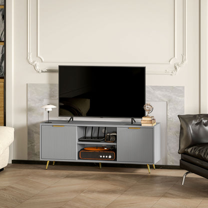 Mueble de TV moderno con almacenamiento para 55 pulgadas
