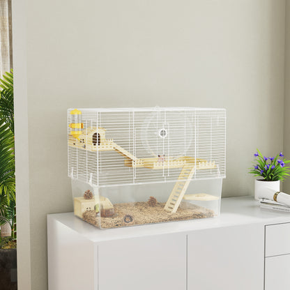 Multi-tier hamster cage