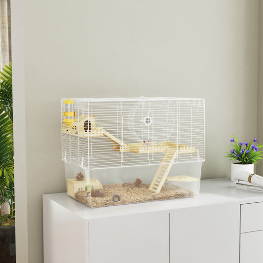 Multi-tier hamster cage