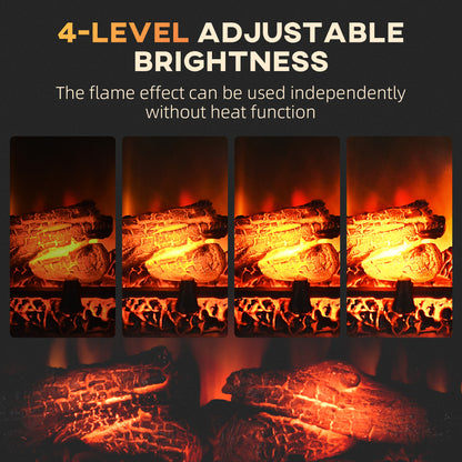 27" Recessed Electric Fireplace Insert with Realistic Flames
