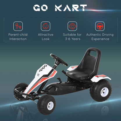 Kids pedal go kart racing style