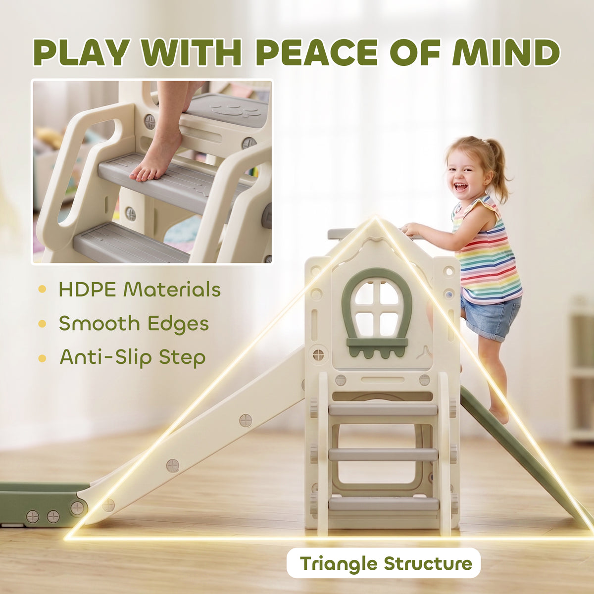 5-in-1 Toddler Slide Play Center