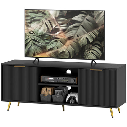 Mueble de TV moderno con almacenamiento para 55 pulgadas