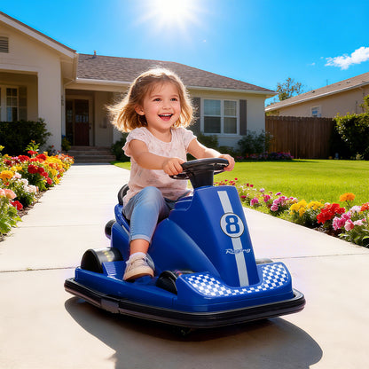 Coche eléctrico de choque para niños con rotación de 360 grados