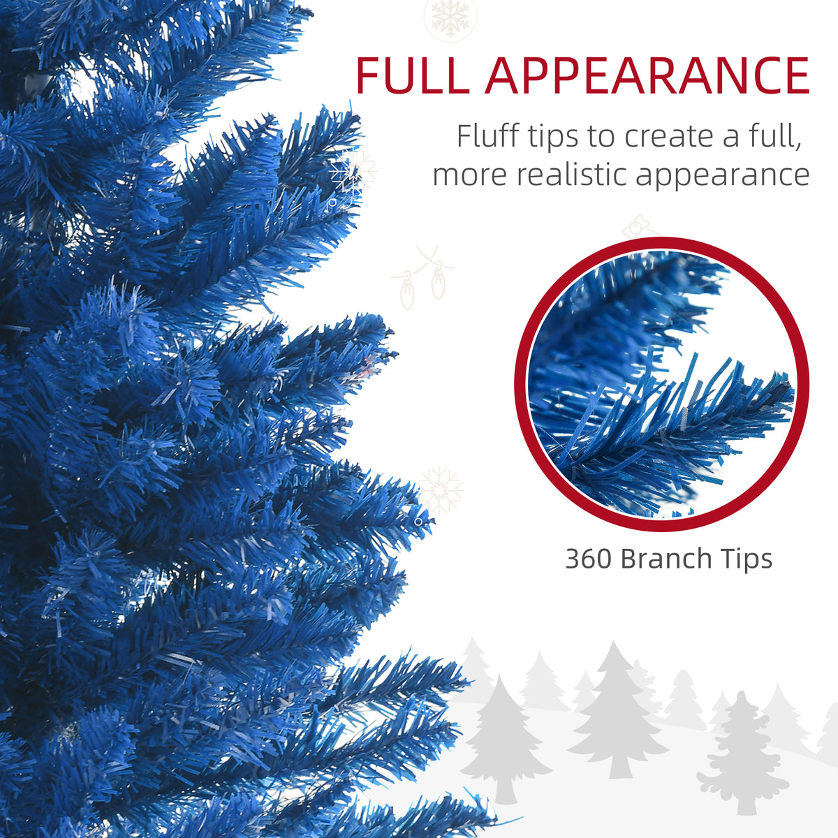 Artificial Pencil Christmas Tree 6 ft