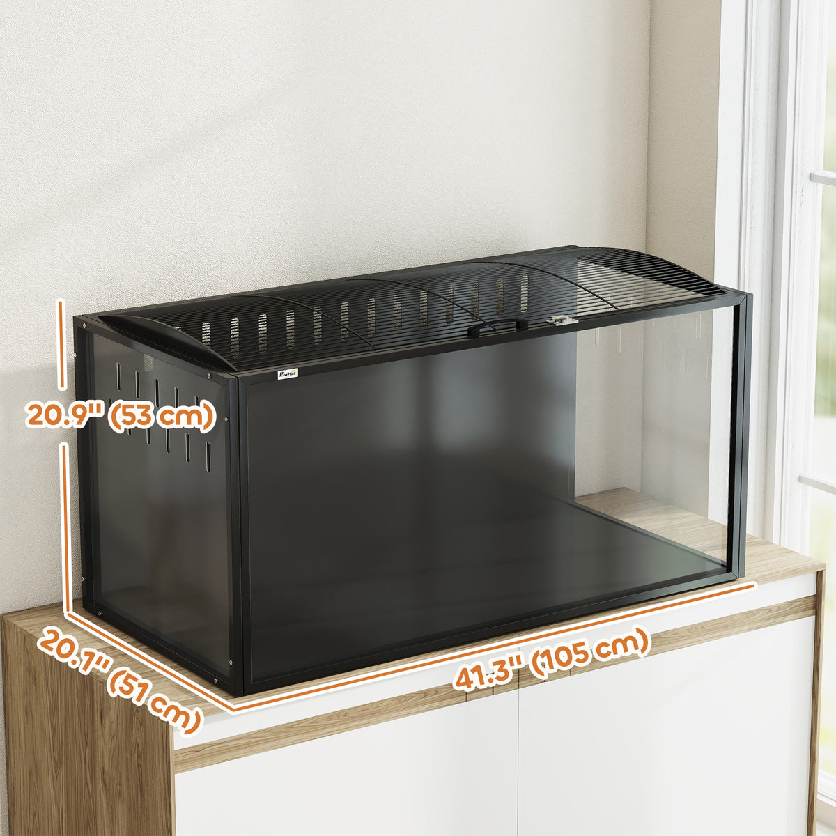 Espaciosa jaula para hámster con estructura de acero, 105 cm