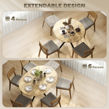 Industrial extendable dining table
