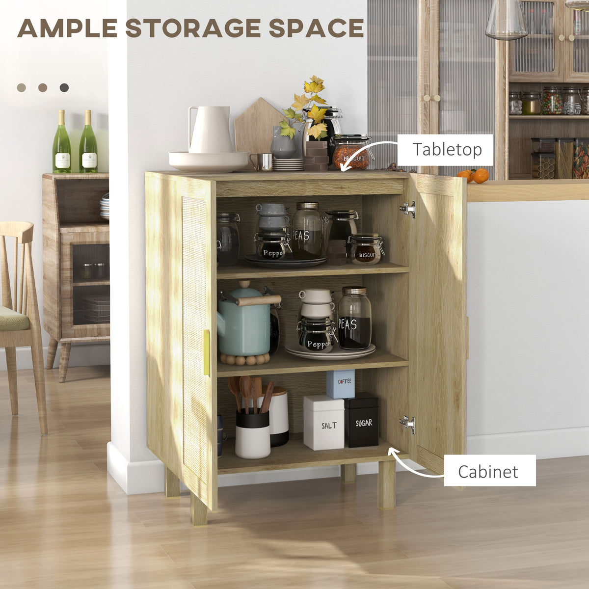 Boho Engineered Wood Sideboard