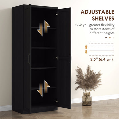 5-Tier Kitchen Pantry Cabinet with Doors
