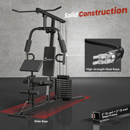 Multi-exercise home gym station