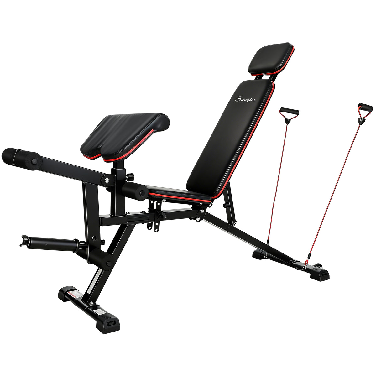 Adjustable Weight Bench with Wheels