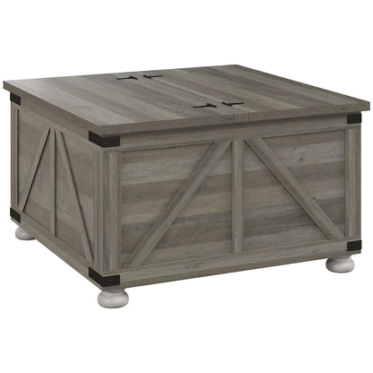 Farmhouse coffee table with hidden storage