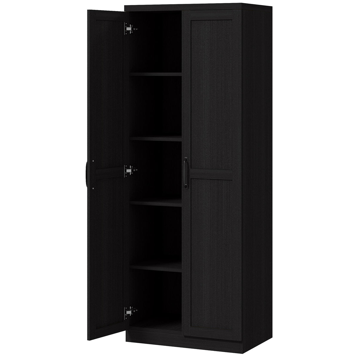 5-Tier Kitchen Pantry Cabinet with Doors