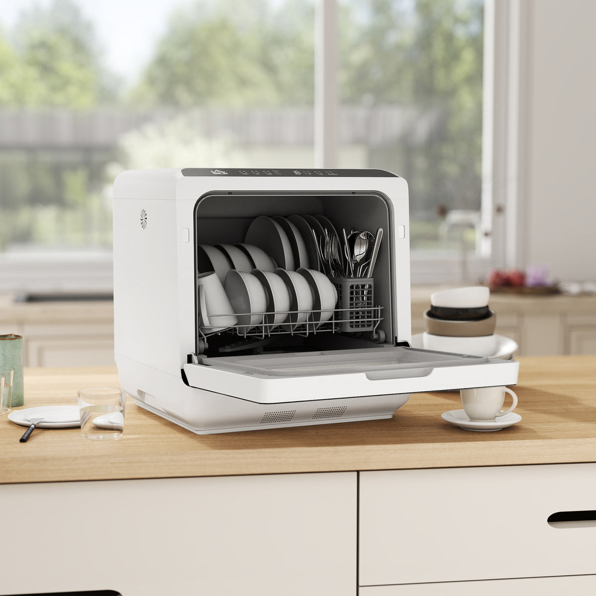 Countertop Dishwasher with 6 L Water Tank