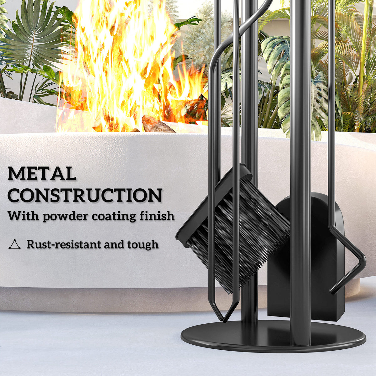 Fireplace Tools Set for Hearth — Set of 5