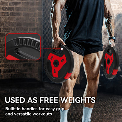 Weight plates set with handles 30 kg — Set of 4