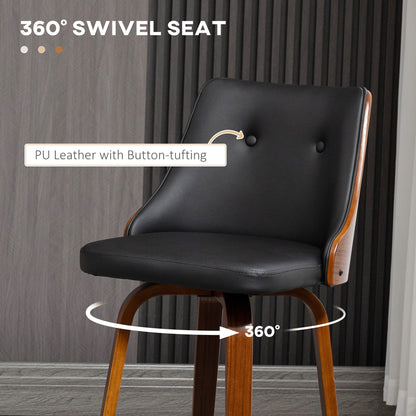 Swivel Bar Stools Tufted Counter Height Set