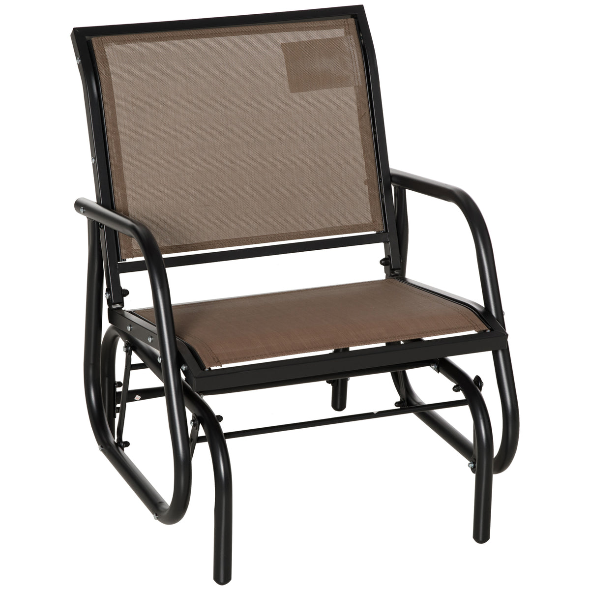 Outdoor Steel Patio Glider Chair