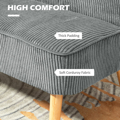 Sofa 2 seater modern upholstered rubber wood legs
