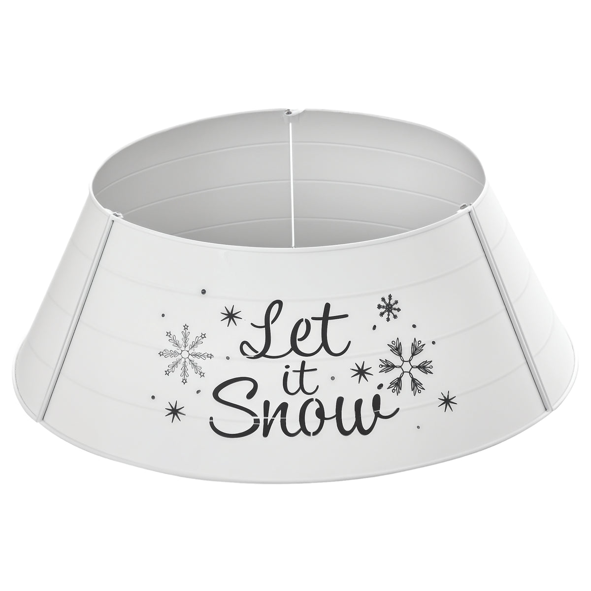 Metal round Christmas tree collar
