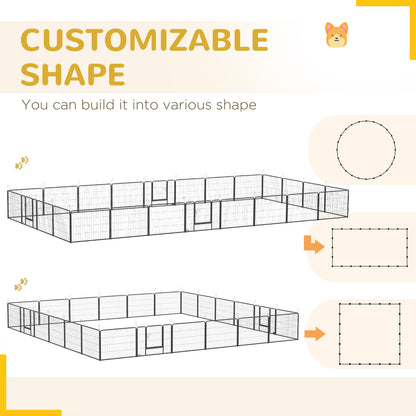Heavy Duty Dog Playpen 24 Panels — steel