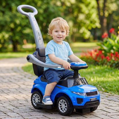 3-in-1 Toddler Push Ride-On Car