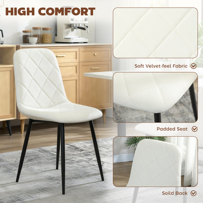 Upholstered dining chairs set of 4
