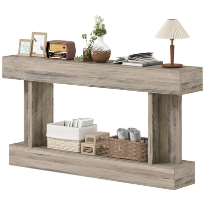 Vintage Console Table with Storage Shelf 160 cm
