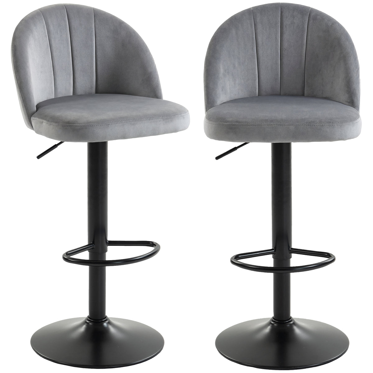 Swivel bar stools adjustable set of 2