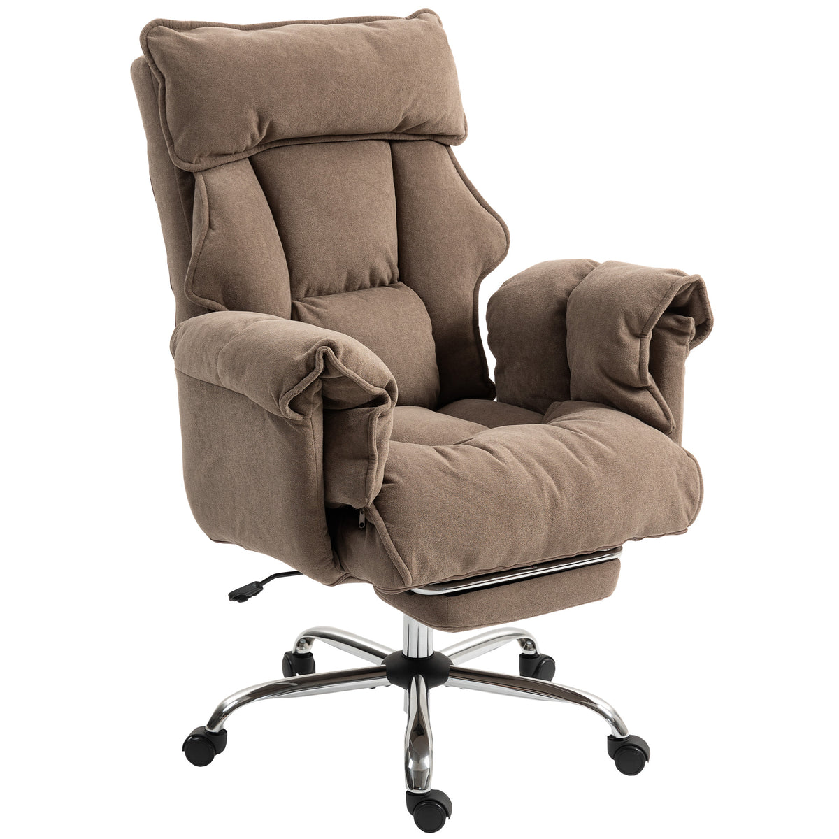Reclining Office Chair with Footrest and Headrest