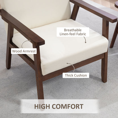 Sillón auxiliar acolchado con reposabrazos de madera
