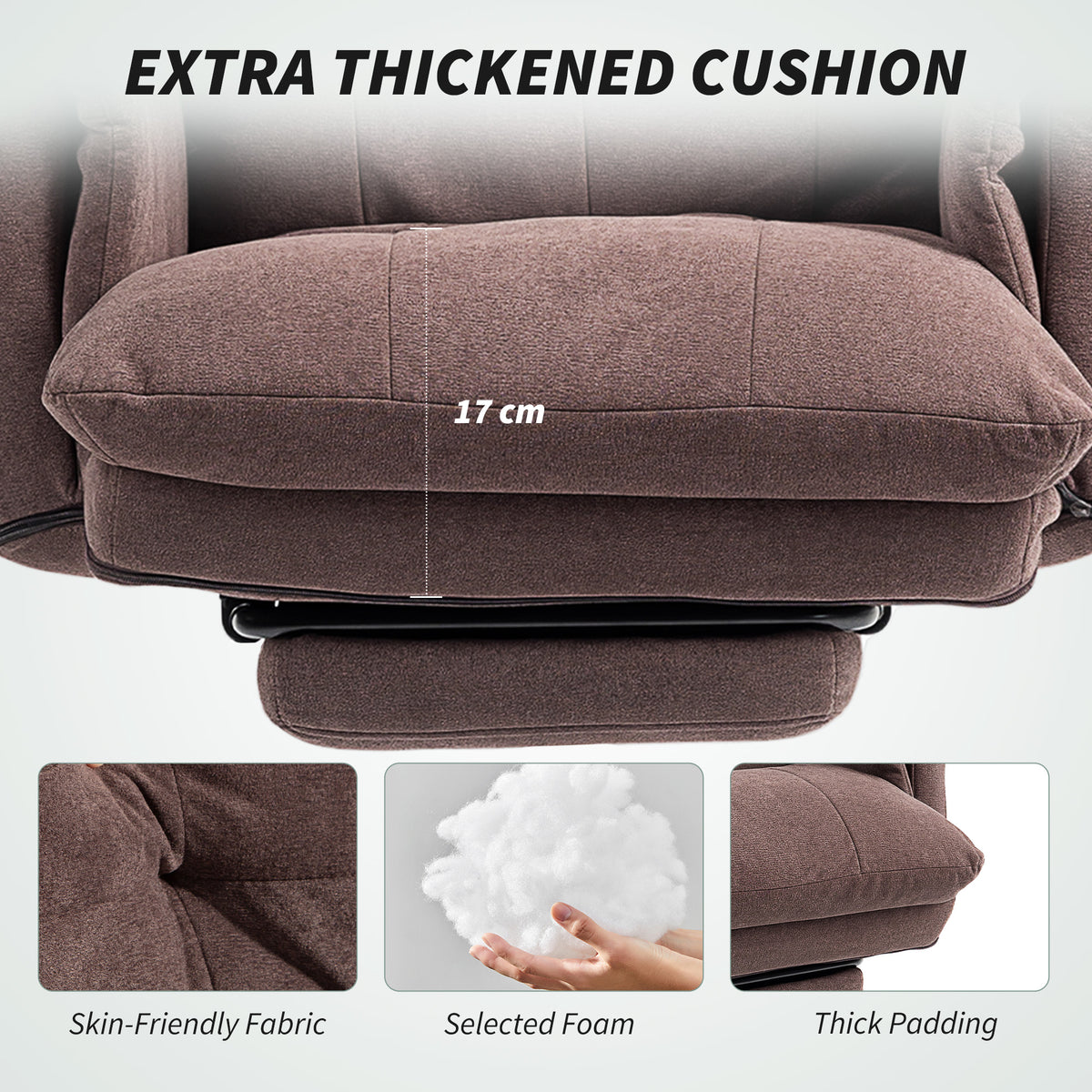Ergonomic reclining office desk chair with footrest