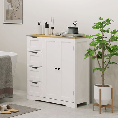 Freestanding modern bathroom floor cabinet