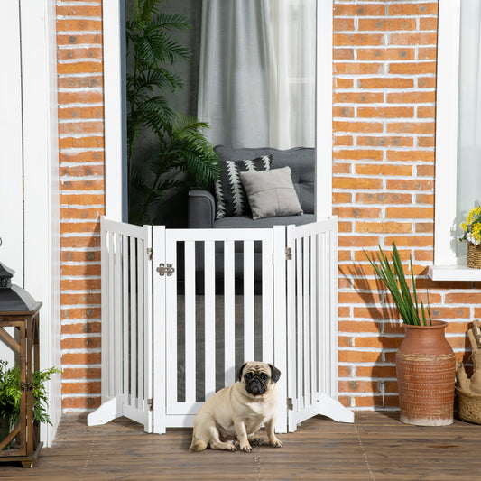Valla plegable para perros de 3 paneles con puerta