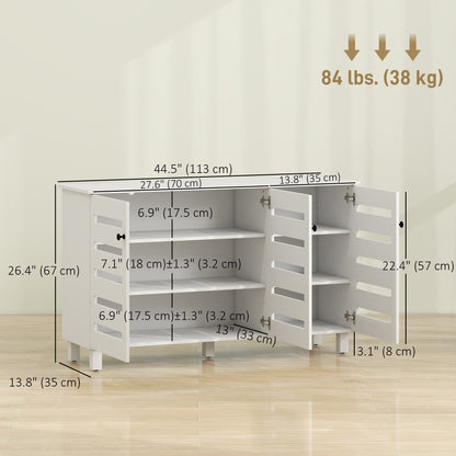 Zapatero con persianas de 3 puertas