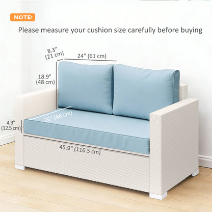 3-Piece Loveseat Outdoor Cushion Set